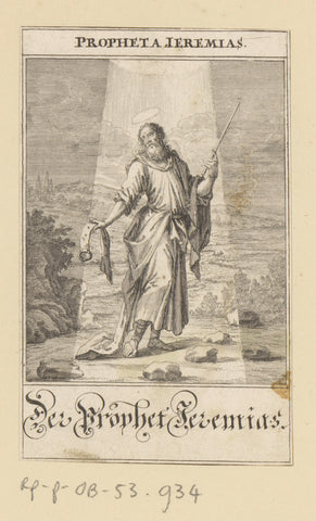 Prophet Jeremiah, anonymous, 1697 Canvas Print