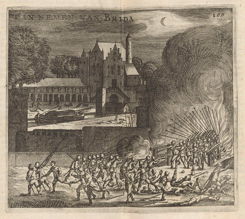 Capture of Breda, 1590, anonymous, 1662 - 1664 Canvas Print