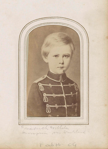 Photo reproduction of a painted portrait of Crown Prince Friedrich Wilhelm by E. Hader, Sophus Williams, 1889 Canvas Print