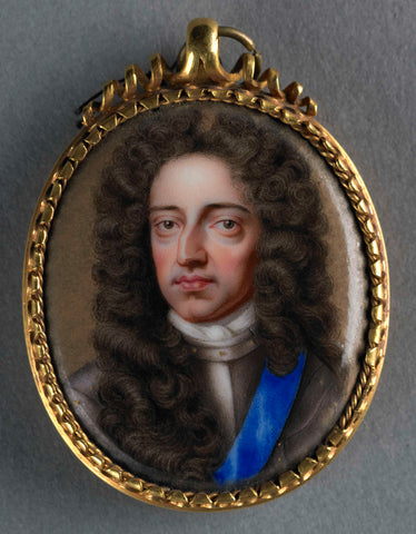 Portrait of William III (1650-1702), prince of Orange. From 1689 on king of England, Charles Boit (attributed to), 1690 - 1727 Canvas Print