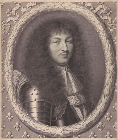 Portrait of Louis XIV, King of France, Robert Nanteuil, 1668 Canvas Print