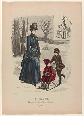 De Bazar, 1887, Nr. 24, Pl. 707, anonymous, 1887 Canvas Print