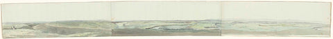 Panorama with flat at Cannes as seen from elevation in landscape, Louis Ducros, 1778 Canvas Print