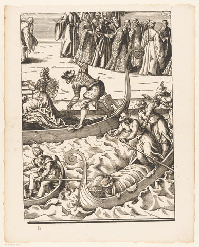 Feast of the Sensa (elfde gedeelte), Jost Amman, 1679 Canvas Print