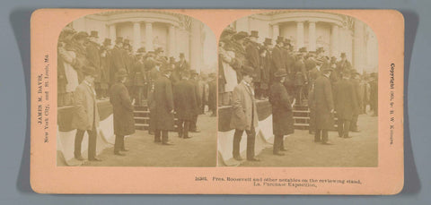 President Roosevelt visits the 1904 World's Fair in Saint Louis, Benjamin West Kilburn, 1904 - 1905 Canvas Print