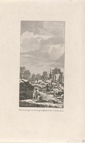 Destroyed cemetery of the Van der Capellen family, 1788, Pieter Hendrik Jonxis, 1788 - 1790 Canvas Print