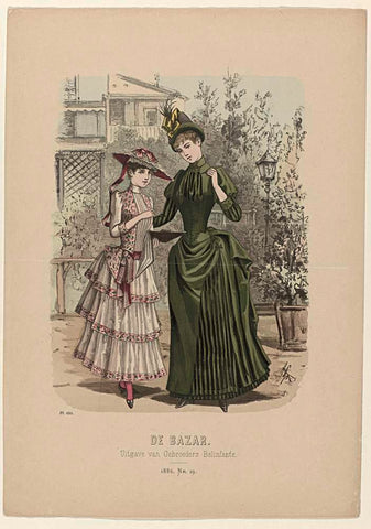 De Bazar, 1886, No. 19, Pl. 659, anonymous, 1886 Canvas Print