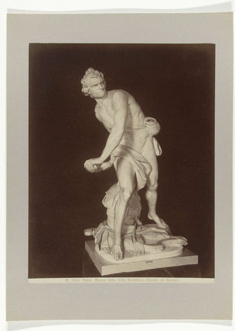 Sculpture of David, anonymous, c. 1880 - c. 1904 Canvas Print