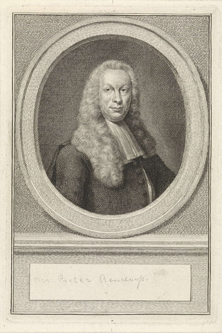 Portret van Pieter Rendorp, Jacob Houbraken, 1708 - 1780 Canvas Print