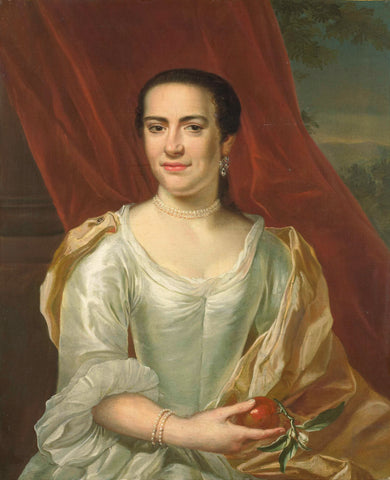 Margaretha Leuveling (1738-83), Wife of Justus Tjeenk, Herman Frederik van Hengel, 1756 Canvas Print