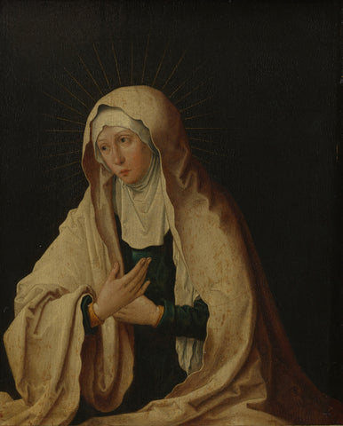 Virgin Mary, Lucas van Leyden (copy after), c. 1557 - c. 1600 Canvas Print