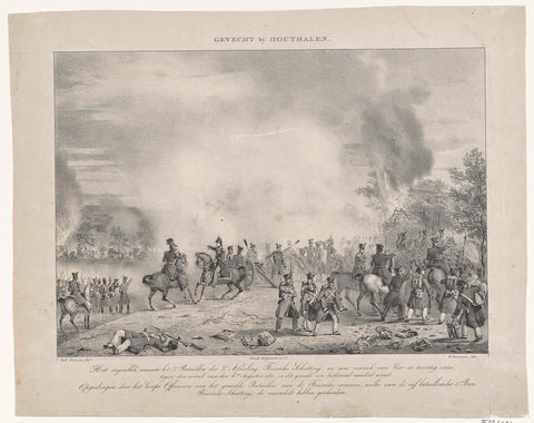 Battle of Houthalen, 1831, Nicolaas Pieneman, 1831 Canvas Print