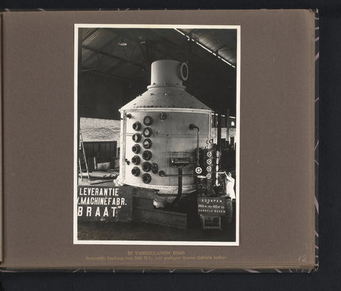 Boiler for the Tangoelangin Sugar Factory, Java, anonymous, 1916 Canvas Print