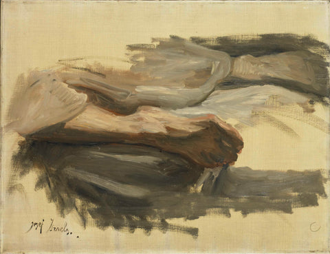 Saul's Legs, Jozef Israëls, 1899 Canvas Print