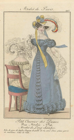 Petit Courrier des Dames 1825 (297), anonymous, 1825 Canvas Print