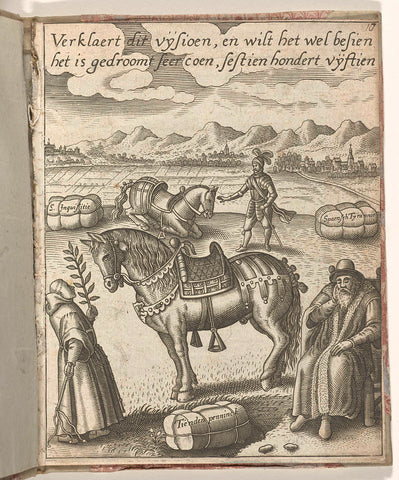 Title page of the pamphlet: Verklaert dit vijsioen, en wilt het wel besien het is gedroomt seer coen, sestien hondert vijftien, 1615, anonymous, 1615 Canvas Print