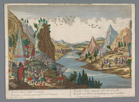 Bird's-eye view, Georg Balthasar Probst, 1742 - 1801 Canvas Print