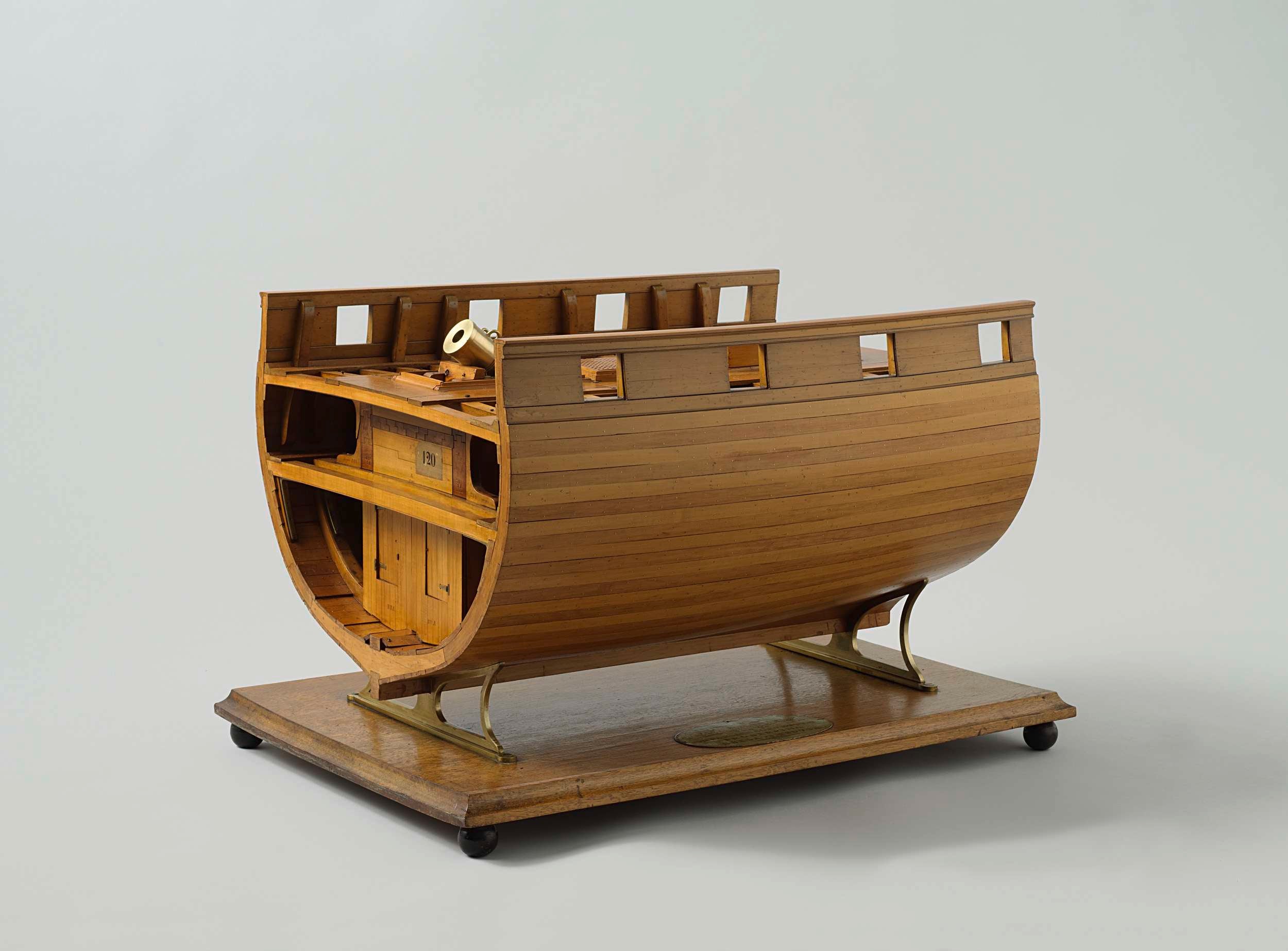 Model of the Mortar Bed of a Bomb Sloop, Rijks | CanvasPrints.com