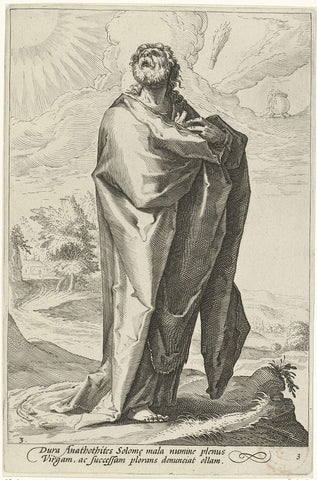 Jeremia, Jacob Matham (attributed to), c. 1601 - 1652 Canvas Print