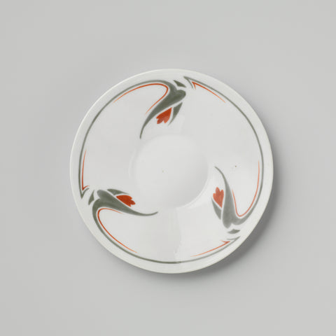 Saucer with stylized floral motifs, Parthenon, c. 1900 - c. 1905 Canvas Print