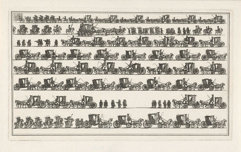 Procession for installation of William V as hereditary stadtholder, 1766, anonymous, 1766 Canvas Print