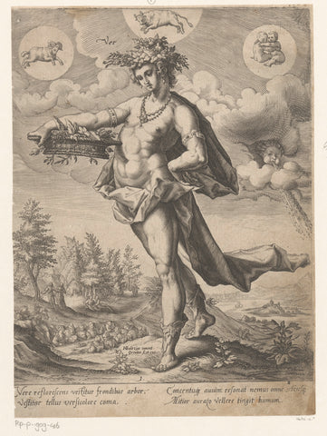 Spring, Matthäus Greuter, 1585 - 1638 Canvas Print