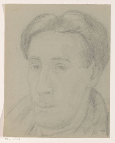 Self-portrait: B-1-1, February 2, Cor van Teeseling, 1942 Canvas Print