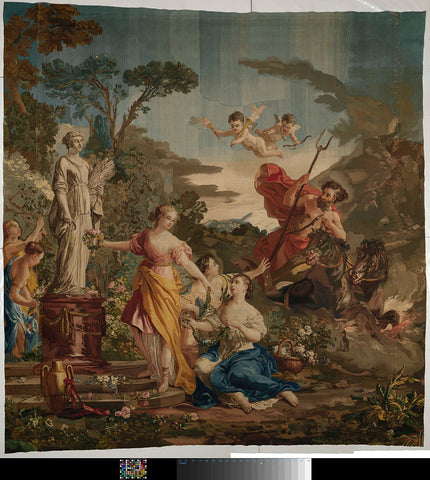 The Rape of Proserpina, Manufacture Royale des Gobelins, 1757 Canvas Print