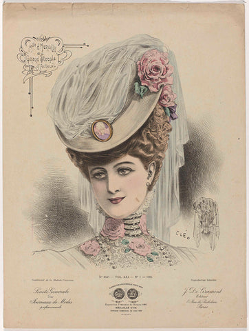 Supplément de la Modiste Française, Société Générale des Journals de Modes professionnels, 1905, No. 8537, Vol. XXI, No. 7 : M.lle d Hervilly au Grand (...), Cléo, 1905 Canvas Print