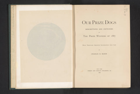 Our prize dogs : descriptions and criticisms of the prize winners of 1887 / by Charles H. Mason, Charles H. Mason, 1888 Canvas Print