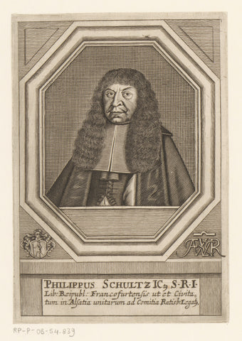 Portrait of Philipp Schultz, Matthias van Sommer, c. 1667 Canvas Print