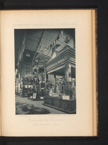 View of the food department of the Belgian part of the Antwerp World's Fair in 1894, Charles Bernhoeft, 1894 Canvas Print