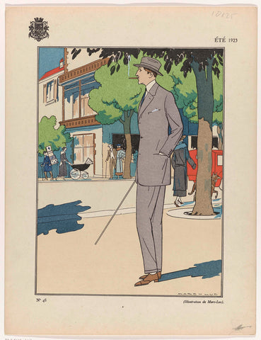 Summer 1923, No. 45 : Illustration by Marc-Luc, Marc-Luc, 1923 Canvas Print