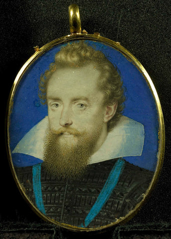 Ludovic Stuart (1574-1623/1624), first Duke of Richmond and second Duke of Lennox or Thomas Howard (1561-1628), Earl of Suffolk, Isaac Oliver, 1580-1617 Canvas Print