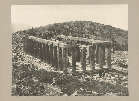 Temple of Apollo at Bassae, anonymous, c. 1895 - c. 1915 Canvas Print