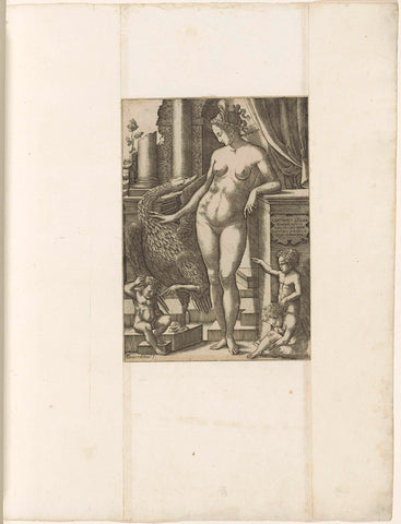 Leda en de zwaan, Georges Reverdy, 1531 - 1570 Canvas Print