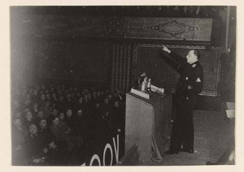 Propaganda leader Ernst Voorhoeve, anonymous, 1941 - 1942 Canvas Print