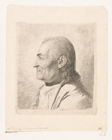 Portrait of Jakob Gujer, called Kleinjogg, Daniel Nikolaus Chodowiecki, 1775 Canvas Print