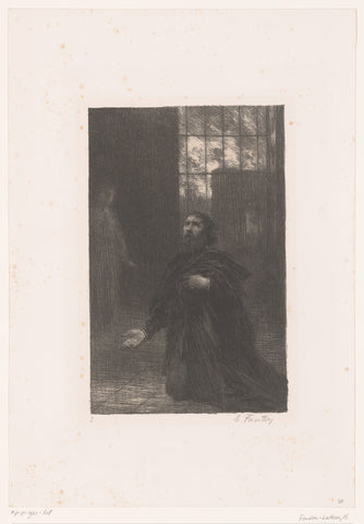 Rienzi prays to God, Henri Fantin-Latour, 1886 Canvas Print