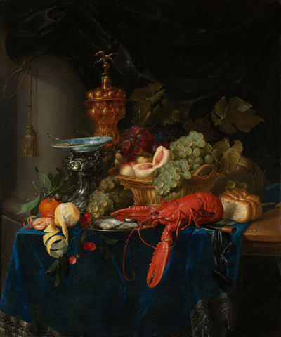 Still Life with Golden Goblet, Pieter de Ring, 1640 - 1660 Canvas Print