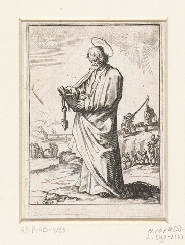 Apostle Peter, Jacques Callot, 1621 - 1629 Canvas Print