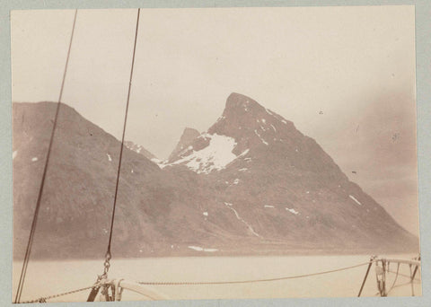 Snowy peaks as seen from the sea, Paul Güssfeldt (attributed to), 1889 Canvas Print