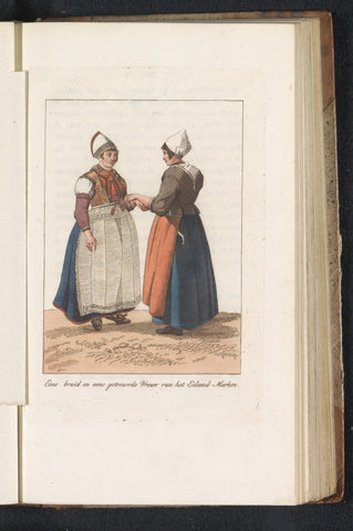 Two women of Marken, Ludwig Gottlieb Portman, 1812 Canvas Print