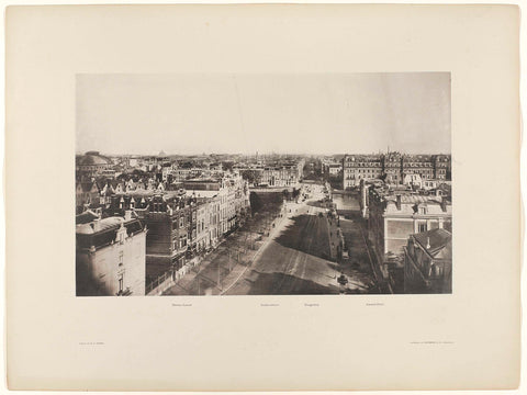 Sarphatistraat and Hoge Sluis, seen from the Paleis voor Volksvlijt; Frederiksplein and Weteringschans, seen from the Paleis voor Volksvlijt;
Binnen-Amstel, seen in the direction of the Munt, Gerrit Hendricus Heinen, c. 1894 Canvas Print