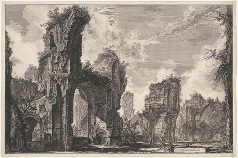 Views of Rome, the Campagna, etc. (122 sheets), Giovanni Battista Piranesi, 1748 - 1778 Canvas Print