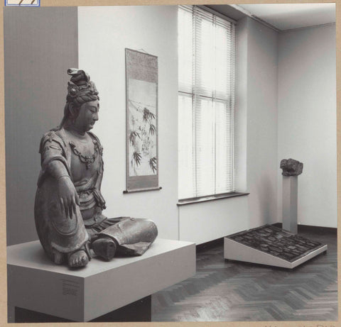 Four objects by a window including a wooden Guanyin on the left, 1961 Canvas Print