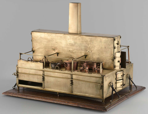 Model of a ship’s galley, anonymous, anonymous, c. 1799 - c. 1820 Canvas Print