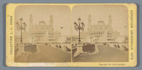 View of the Palais du Trocadéro at the 1878 World's Fair, anonymous, 1878 Canvas Print