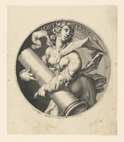 Standvastigheid, Jacob de Gheyn (II) (workshop of), 1591 - 1595 Canvas Print