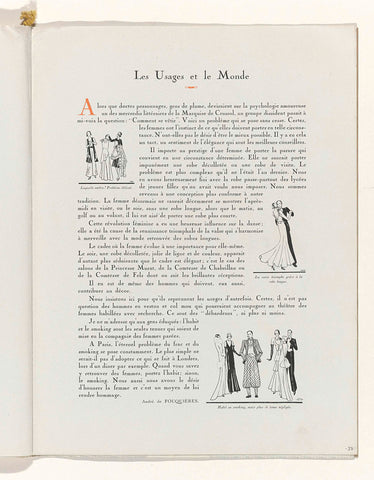 Art - Goût - Beauté, Feuillets de l' elegance féminine, May 1931, No. 129, 11th Year, p. 37, anonymous, 1931 Canvas Print